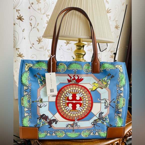 Tory Burch Handbags - Brand New with Tag Tory Burch Large Ella Tote Bag, super pretty and vibrant!❤️